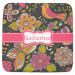 Birds & Butterflies Memory Foam Bath Mat - 48"x48" (Personalized)