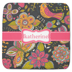 Birds & Butterflies Memory Foam Bath Mat - 48"x48" (Personalized)