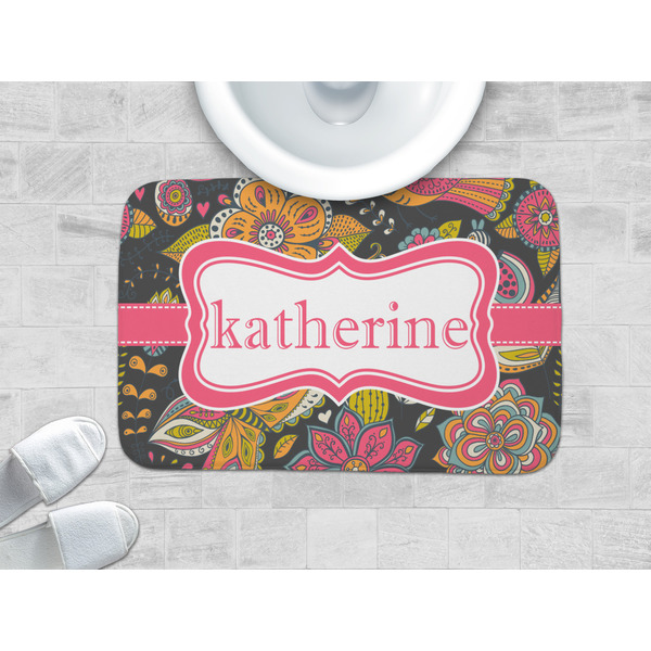 Birds & Butterflies Memory Foam Bath Mat - LIFESTYLE 34x21
