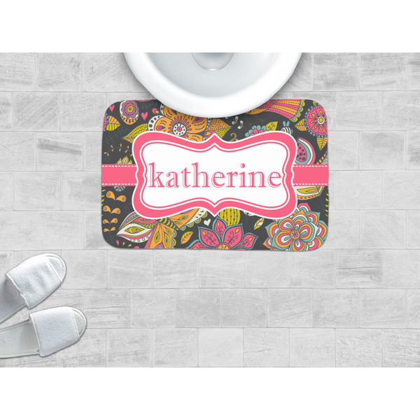 Birds & Butterflies Memory Foam Bath Mat - LIFESTYLE