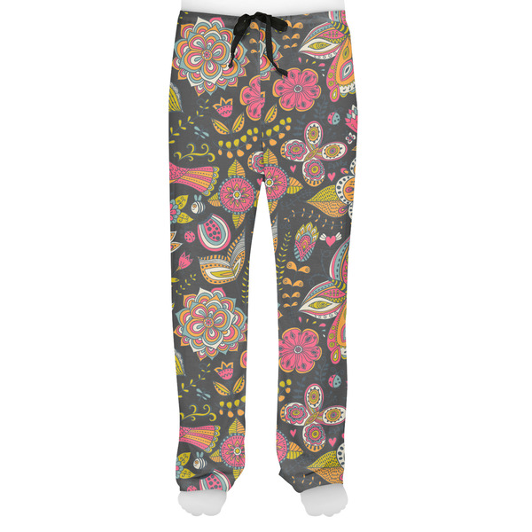 Birds & Butterflies Men's Pjs Front - on model