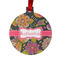 Birds & Butterflies Metal Ball Ornament - Double Sided w/ Name or Text