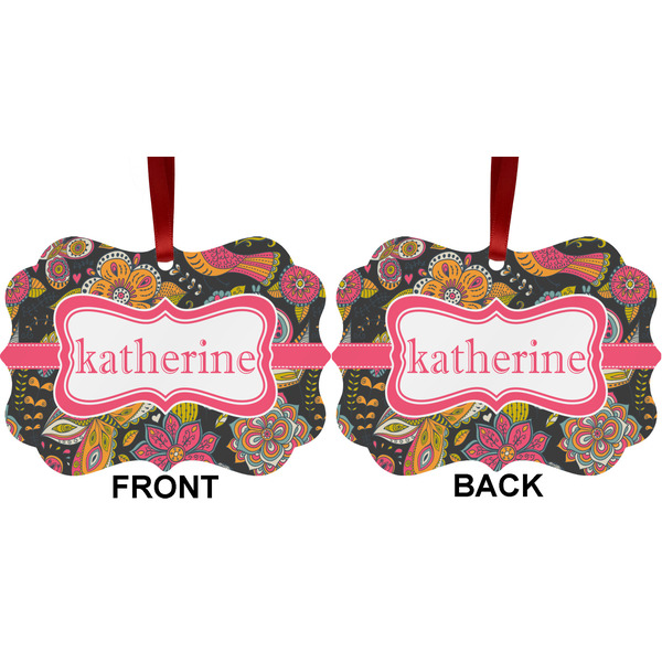 Birds & Butterflies Metal Benilux Ornament - Front and Back (APPROVAL)