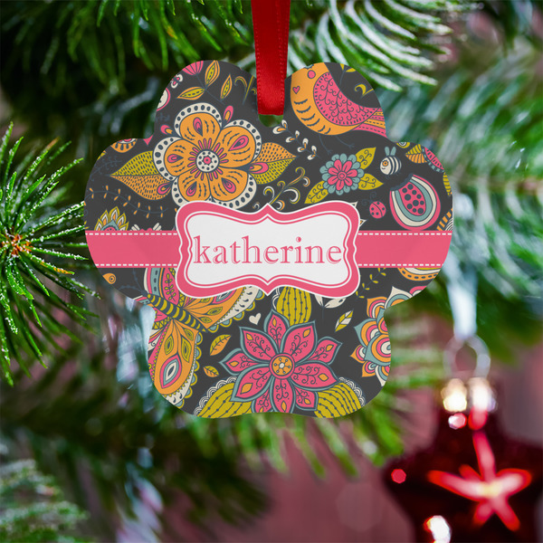 Birds & Butterflies Metal Paw Ornament - Lifestyle