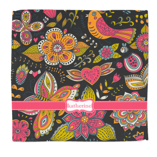 Custom Birds & Butterflies Microfiber Dish Rag (Personalized)