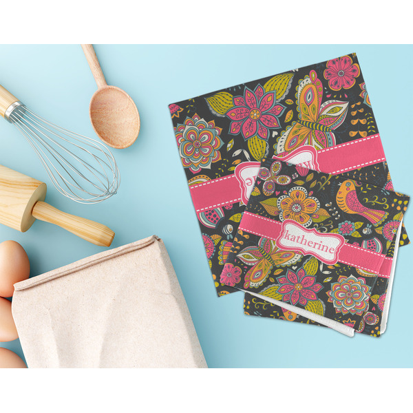 Birds & Butterflies Microfiber Dish Rag - LIFESTYLE