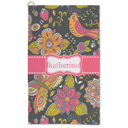 Birds & Butterflies Microfiber Golf Towel (Personalized)