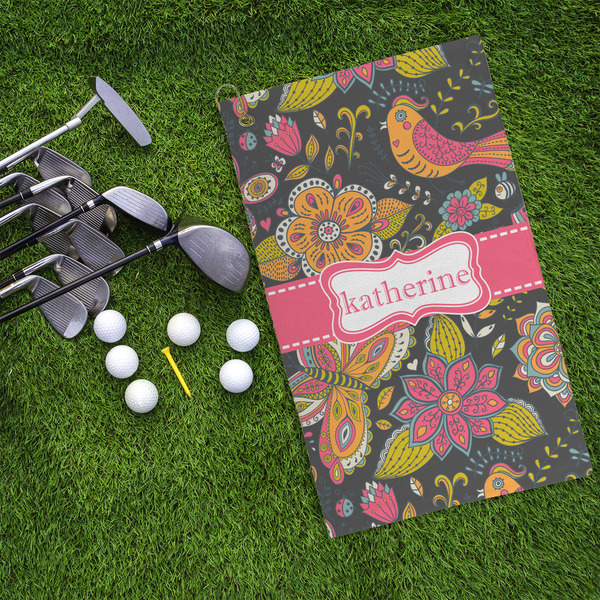 Birds & Butterflies Microfiber Golf Towels - LIFESTYLE
