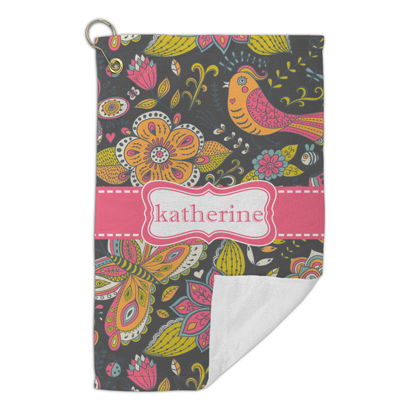 Birds & Butterflies Microfiber Golf Towels Small - FRONT FOLDED