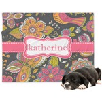 Birds & Butterflies Dog Blanket - Large (Personalized)