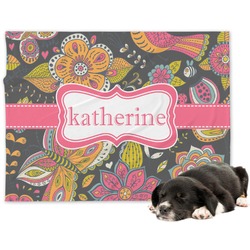 Birds & Butterflies Dog Blanket - Regular (Personalized)