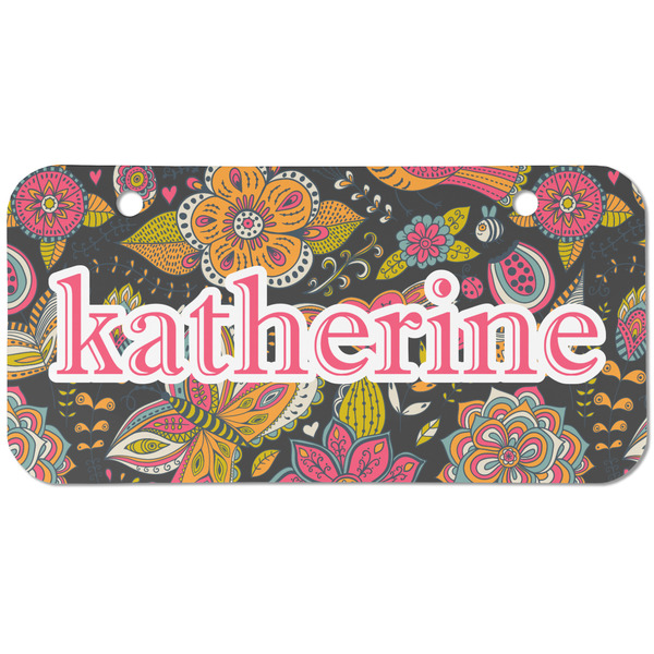 Birds & Butterflies Mini Bicycle License Plate - Two Holes