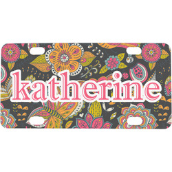 Birds & Butterflies Mini/Bicycle License Plate (Personalized)