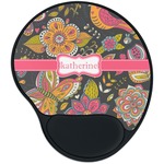 Birds & Butterflies Mouse Pad with Wrist Support