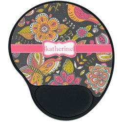 Birds & Butterflies Mouse Pad with Wrist Support