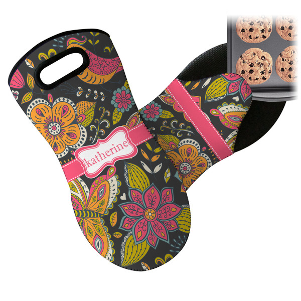 Birds & Butterflies Neoprene Oven Mitt