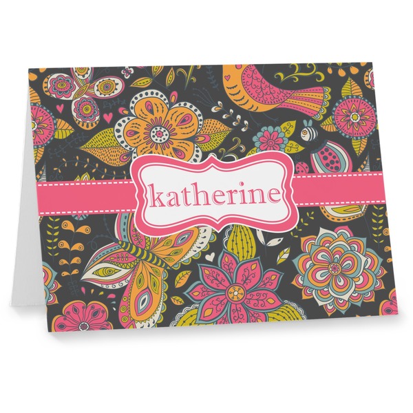 Custom Birds & Butterflies Note cards (Personalized)