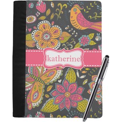 Birds & Butterflies Notebook Padfolio - Large w/ Name or Text