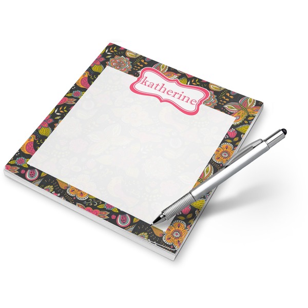 Custom Birds & Butterflies Notepad (Personalized)