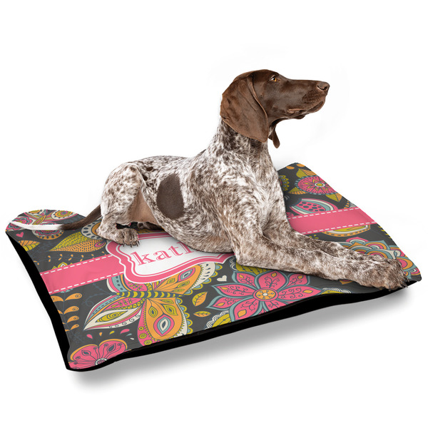 Birds & Butterflies Outdoor Dog Beds - Large - IN CONTEXT