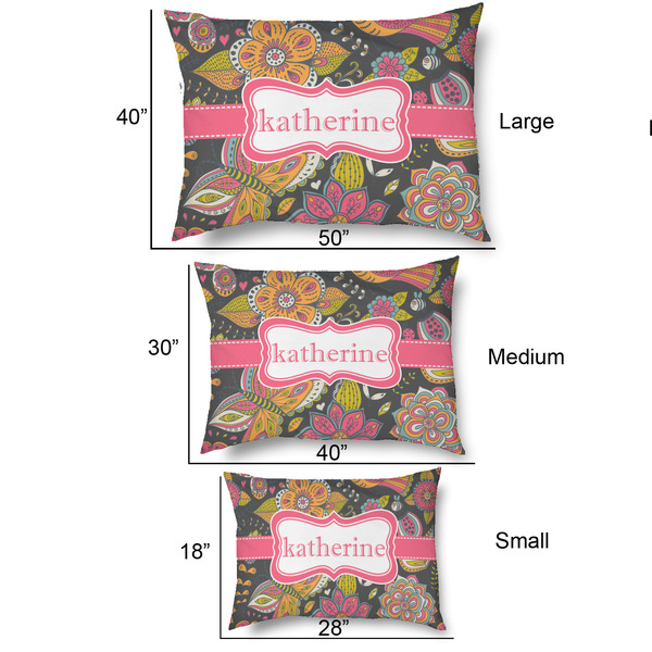 Birds & Butterflies Outdoor Dog Beds - SIZE CHART