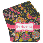 Birds & Butterflies Paper Coasters w/ Name or Text