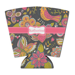 Birds & Butterflies Party Cup Sleeve - with Bottom (Personalized)