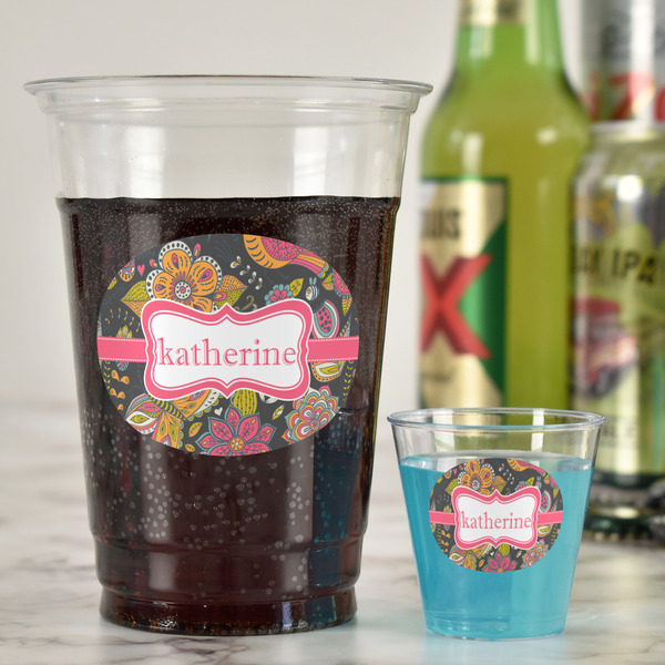 Birds & Butterflies Party Cups - 16oz - In Context