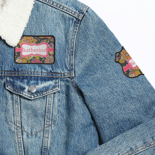 Birds & Butterflies Patches Lifestyle Jean Jacket Detail