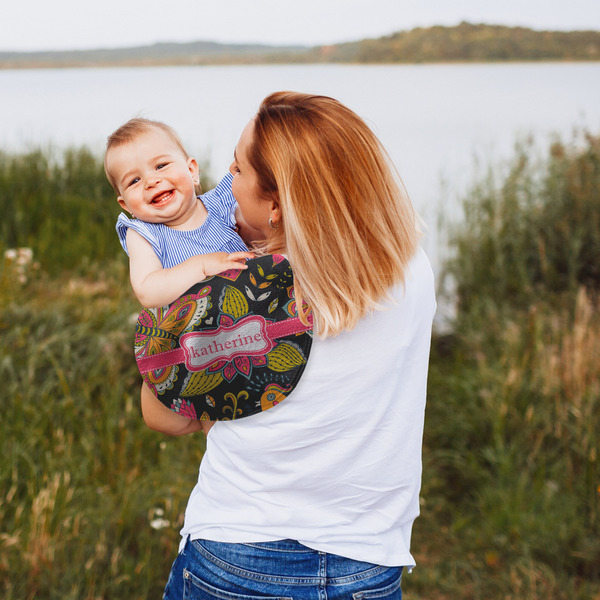 Birds & Butterflies Peanut Shaped Burp - Lifestyle