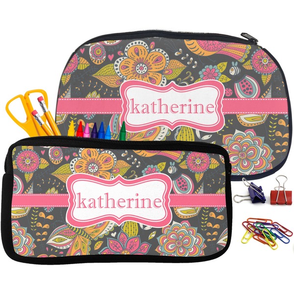 Birds & Butterflies Pencil / School Supplies Bags Small and Medium