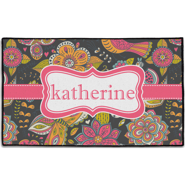 Custom Birds & Butterflies Door Mat - 60"x36" (Personalized)
