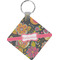 Birds & Butterflies Diamond Plastic Keychain w/ Name or Text