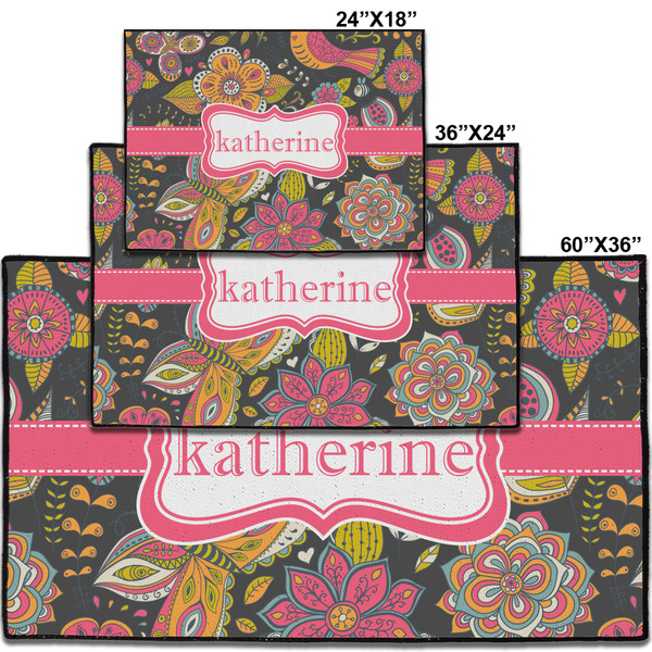 Birds & Butterflies Personalized Door Mat - Group Parent IMF
