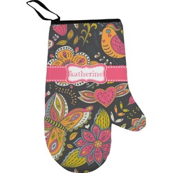 Birds & Butterflies Oven Mitt (Personalized)