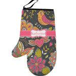 Birds & Butterflies Left Oven Mitt (Personalized)