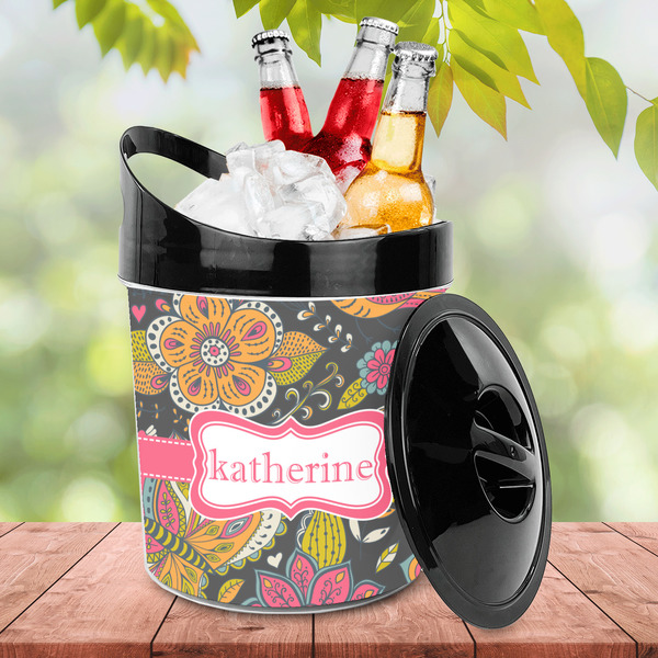 Birds & Butterflies Plastic Ice Bucket - LIFESTYLE