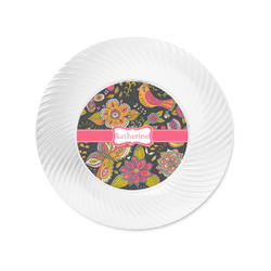Birds & Butterflies Plastic Party Appetizer & Dessert Plates - 6" (Personalized)