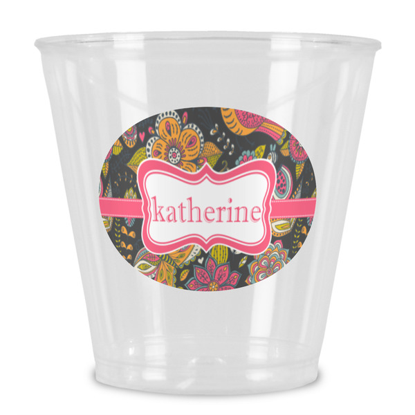 Custom Birds & Butterflies Plastic Shot Glass (Personalized)