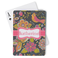 Birds & Butterflies Playing Cards (Personalized)
