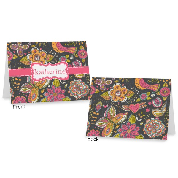 Birds & Butterflies Postcard - Front and Back