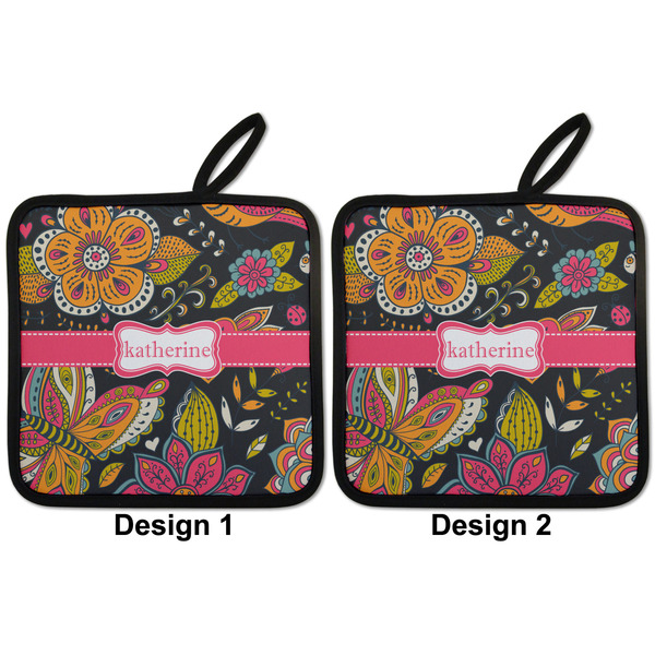 Birds & Butterflies Pot Holders - Set of 2 APPROVAL