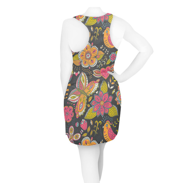 Birds & Butterflies Racerback Dress - On Model - Back