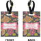 Birds & Butterflies Rectangle Luggage Tag (Front + Back)