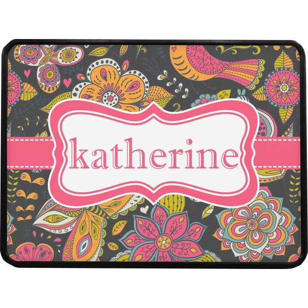 Birds & Butterflies Rectangular Trailer Hitch Cover (Personalized)