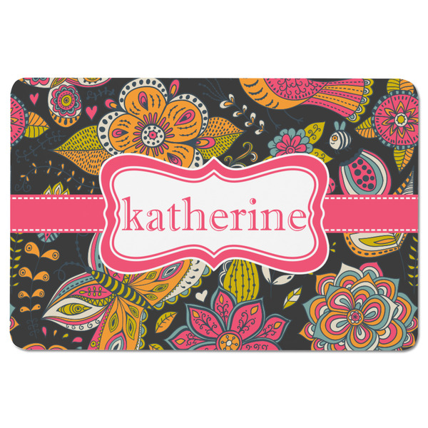 Birds & Butterflies Rectangular Fridge Magnet - FRONT