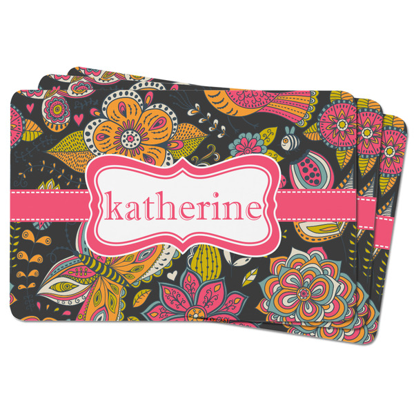 Birds & Butterflies Rectangular Fridge Magnet - THREE