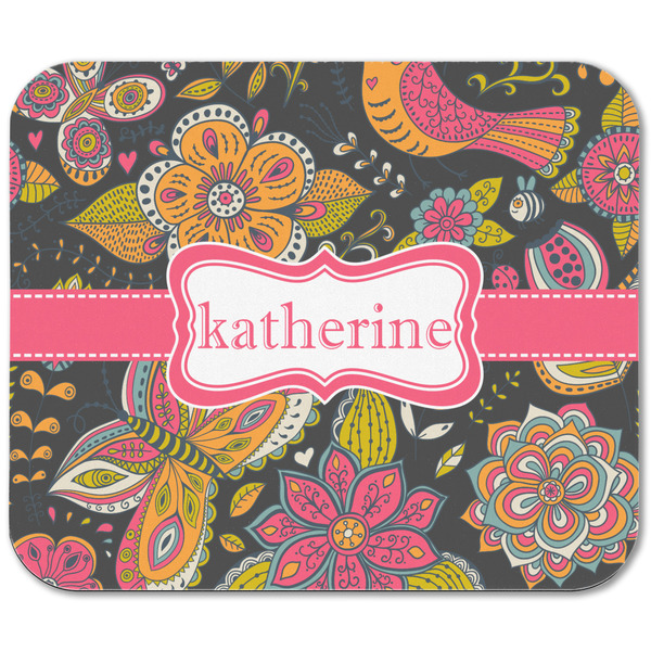 Birds & Butterflies Rectangular Mouse Pad - APPROVAL