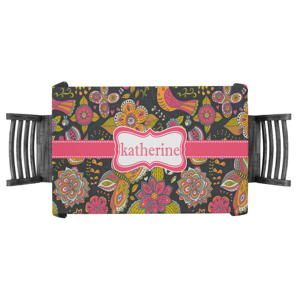 Custom Birds & Butterflies Tablecloth - 58"x58" (Personalized)