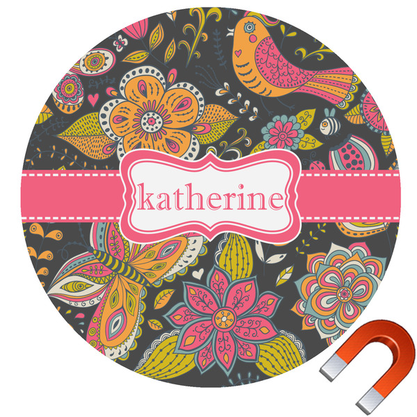 Custom Birds & Butterflies Car Magnet (Personalized)